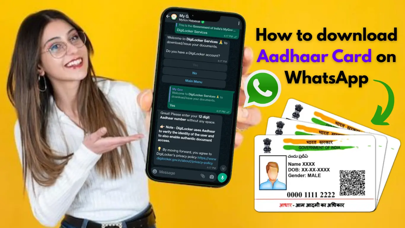 WhatsApp se Aadhar Card Kaise Nikale